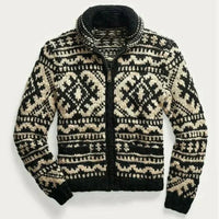 Gustave - Warmer und bequemer VINTAGE Strickpullover für Männer - Schwarz