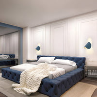 Wandleuchte Metall Modern Drehbar Für Innen - Blau