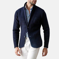 Remo™ | Herren Blazer Jacke im klassischen Vintage-Stil - Marineblau