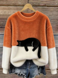 Petra | Superweicher Damen Strickpullover elegant - Orange