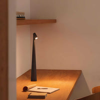 Tischlampe Kabellos Modern LED Akku Design - Schwarz