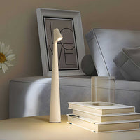 Tischlampe Kabellos Modern LED Akku Design - Weiß