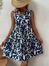 Elena | Damen Sommerkleid Luftig Leicht Feminin Sommer - Blau
