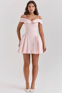 Alexandra | Damen Minikleid – Elegantes Klassisches Minikleid - Pink