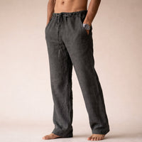 Eligio | Herren Bequeme Kordelzug Hose mit Taschen - Dunkelgrau