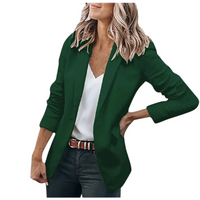 Emilia | Damen Taillierter Langarm Blazer - Grün