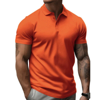 Emre | Herren Poloshirt Sportlich Sommer - Orange