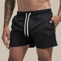 Evander | Herren Badeshorts mit Kordelzug Regular Fit - Schwarz
