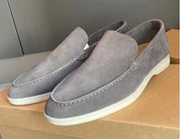 Fabian | Herren geschlossene Loafer flache Sohle - GRAU