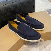 Fabian | Herren geschlossene Loafer flache Sohle - DUNKELBLAU