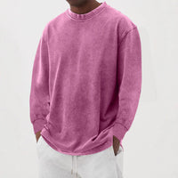 Fabian | Herren Oversized Langarm Strickpullover - Rosa