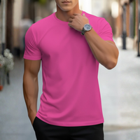Fabian | Herren Rundhals T-Shirt Slim Fit Kurzarm - Rosa