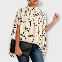 Carina | Vielseitige Abendbluse mit modernem Stil - Aprikose