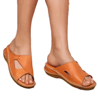 Felicitas | Damen Komfort Pantolette - Khaki