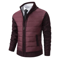 Felix | Herren Lässige Pullover Jacke - Burgundisch
