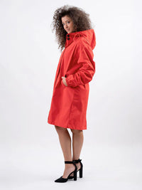 Franziska | Damen Wasserabweisende Windbreaker Regenjacke - Orange