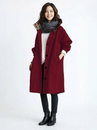 Franziska | Damen Wasserabweisende Windbreaker Regenjacke - Burgund