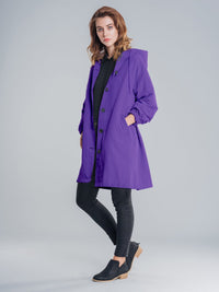 Franziska | Damen Wasserabweisende Windbreaker Regenjacke - Lila
