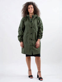 Franziska | Damen Wasserabweisende Windbreaker Regenjacke - Grün