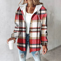 Franziska | Damen Bequeme Warme Outdoor Jacke - Rot