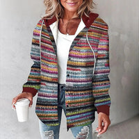 Franziska | Damen Bequeme Warme Outdoor Jacke - Mehrfarbig