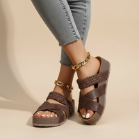 Ava | Bequeme orthopädische Sandale für Damen - Braun