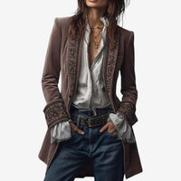 Frieda | Damen Anspruchsvoller Reißverschluss Blazer - Rosa