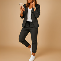 Aletha - Eleganter Damenblazer mit Hose - Grau