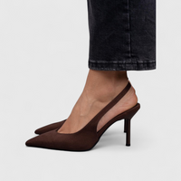 Bella | Damen Komfort Stütz-Absatzschuhe – Bequeme Stützende Pumps - Brown