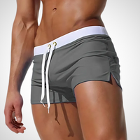 Jacob | Herren Slim Fit Kurze Badeshorts - Grau