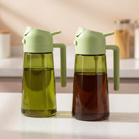 Öl Sprühflasche Glas Spray Flasche Küche Kochen - 2 Stück grün