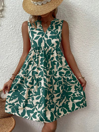 Elena | Damen Luftiges Sommerkleid – Leichtes Luftiges Sommerkleid - Grün