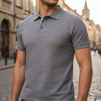 Lennart | Herren Kurzarm Poloshirt Regular Fit - Grau