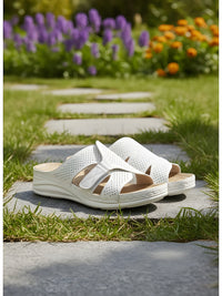 Mila | Elegante Sandalen Damen Trend - Weiß