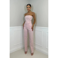 Hannah | Elegantes High Waist Zweiteiler-Set - Rosa