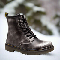 Lincoln™ - Hochgeschnittene Lederstiefel - Grau