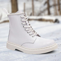 Lincoln™ - Hochgeschnittene Lederstiefel - Aus Weiß
