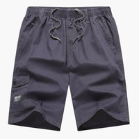 Lässige, sportliche Herren-Shorts mit Cargotasche und modernem Look - Dunkelgrau