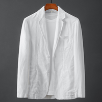 Herren-Blazer mit aufgesetzten Taschen - Weiß