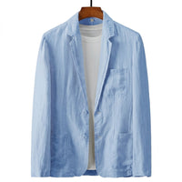 Herren-Blazer mit aufgesetzten Taschen - Blau