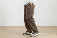 Herren Cordhose mit Elastischem Bund und Geradem Bein - Braun