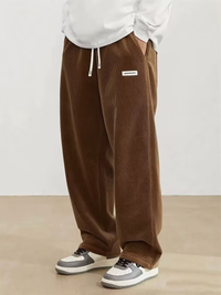 Herren-Cordhose mit geradem Bein - Braun