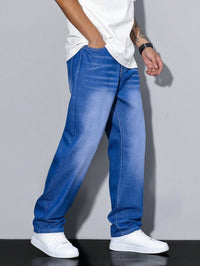 Herren Jeans mit lockerer Passform - Dunkelblau