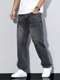 Herren Jeans mit lockerer Passform - Dunkelgrau