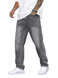 Herren Jeans mit lockerer Passform - Grau
