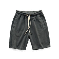 Herren Jersey-Shorts mit Kordelzug und elastischem Bund - Grau