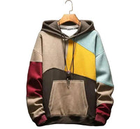 Herren Kapuzenpullover im Farbblockdesign - Mehrfarbig