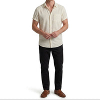 Herren Kurzarm-Button-Down-Hemd - Weiß