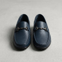 Herren-Loafer mit Metall-Detail - Mitternachtsblau