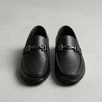 Herren-Loafer mit Metall-Detail - Schwarz